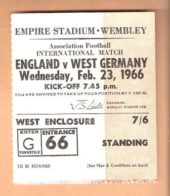 ENGLAND v W.GERMANY