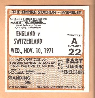 ENGLAND v SWITZERLAND