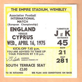 ENGLAND v CYPRUS