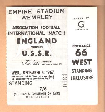 ENGLAND v USSR