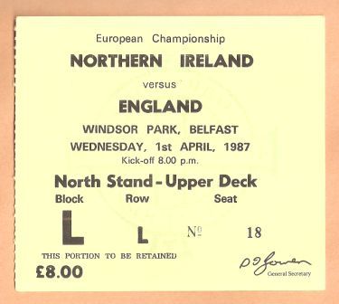 N.IRELAND v ENGLAND