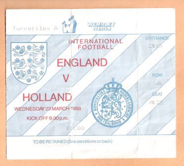 ENGLAND v HOLLAND