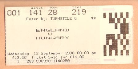 ENGLAND v HUNGARY