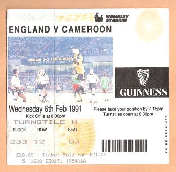 ENGLAND v CAMEROON