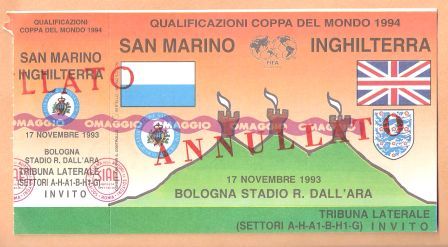 SAN MARINO v ENGLAND