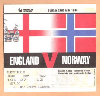 ENGLAND v NORWAY