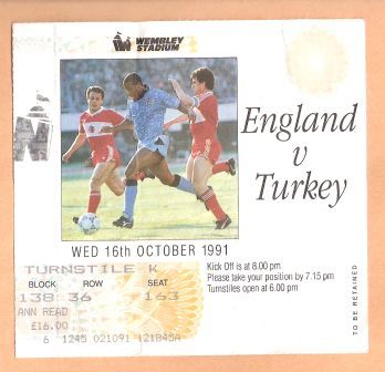 ENGLAND v TURKEY