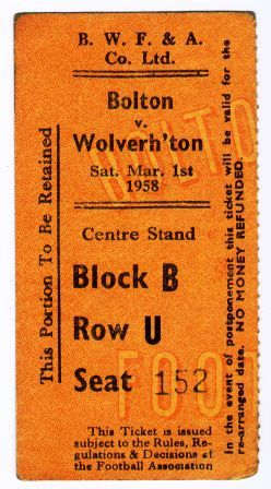 Bolton V Wolves R6-ticket