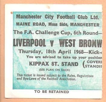 West Brom V Liverpool R6-2rep-ticket