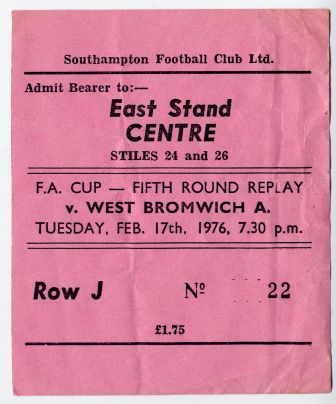 Southampton V W.b.a R5-replay-ticket