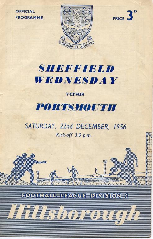 Swfc V Portsmouth 22 Dec 1956