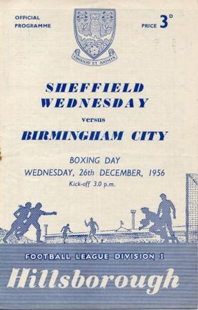 Swfc V Birmingham 26 Dec 1956