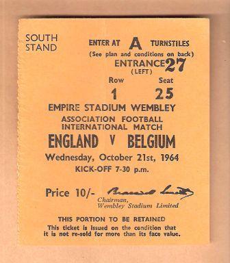 ENGLAND v BELGIUM