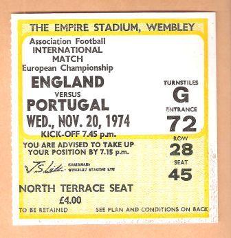 ENGLAND v PORTUGAL