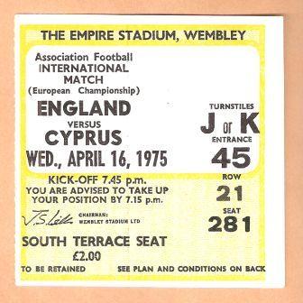 ENGLAND v CYPRUS
