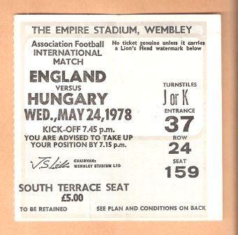 ENGLAND v HUNGARY