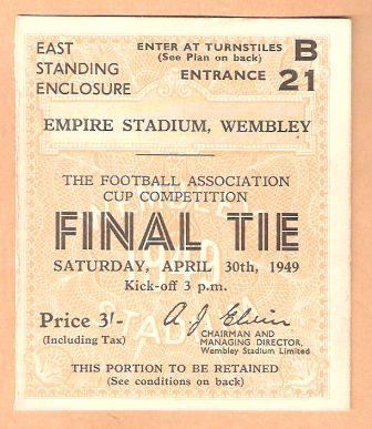 Wolves v Leicester. Final 1949.