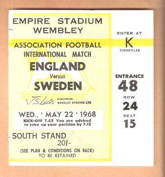ENGLAND v SWEDEN
