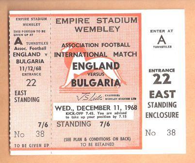 ENGLAND v BULGARIA