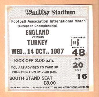ENGLAND v TURKEY