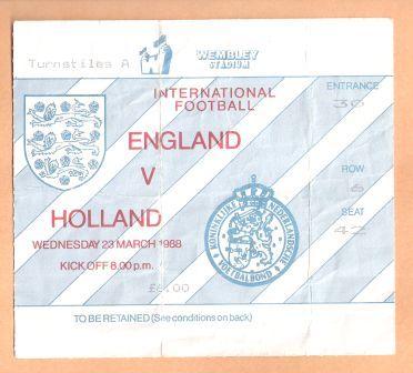 ENGLAND v HOLLAND