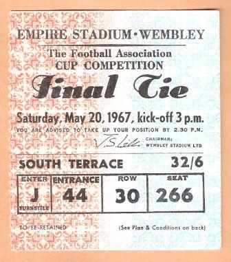Tottenham v Chelsea. Final Ticket.