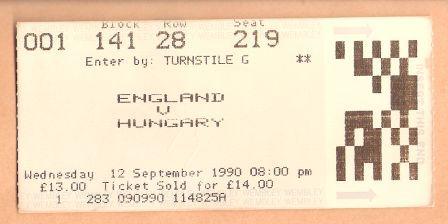 ENGLAND v HUNGARY