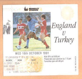 ENGLAND v TURKEY