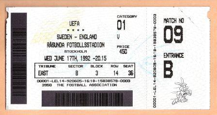 SWEDEN v ENGLAND