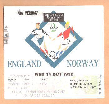 ENGLAND v NORWAY