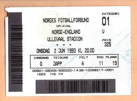 NORWAY v ENGLAND