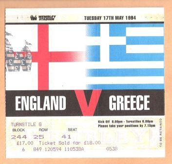 ENGLAND v GREECE