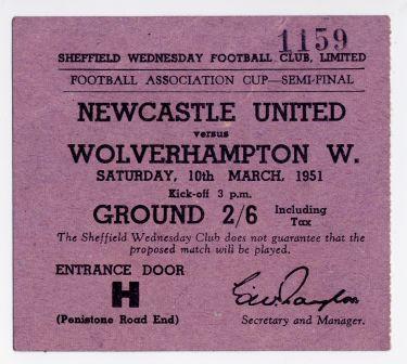 Newcastle V Wolves Semi-Final-Ticket.