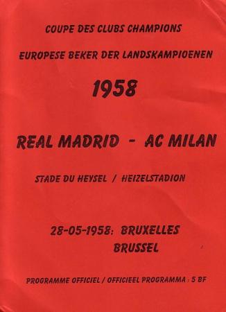 1958 European Cup Final Real Madrid V Ac Milan