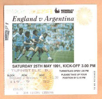 ENGLAND v ARGENTINA