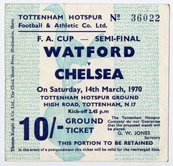 Chelsea V Watford Semi-final-ticket