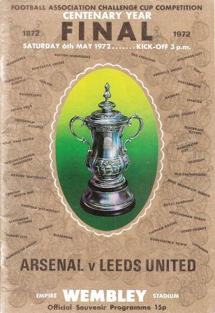 Leeds V Arsenal Final-programme