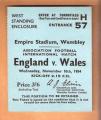 ENGLAND v WALES