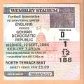 ENGLAND v GERMAN DEM REPUBLIC