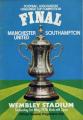 Southampton V Man Utd Final-programme