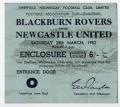 Newcastle V Blackburn Semi-final-ticket
