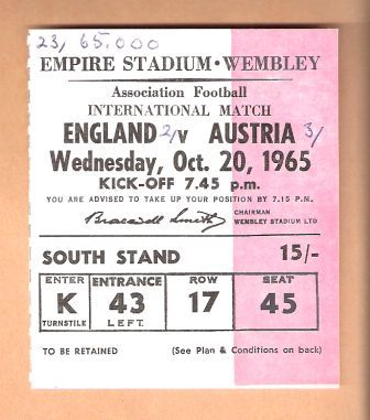 ENGLAND v AUSTRIA