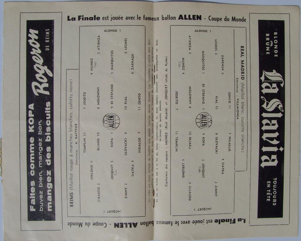 1956 European Cup Final Reims V Real Madrid