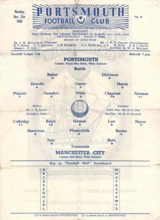 1960.61 Home V Man City Flc.