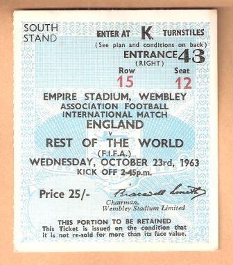 ENGLAND v REST OF THE WORLD