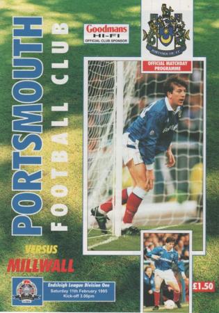 Millwall (home) Orignal Programme 11/2/1995
