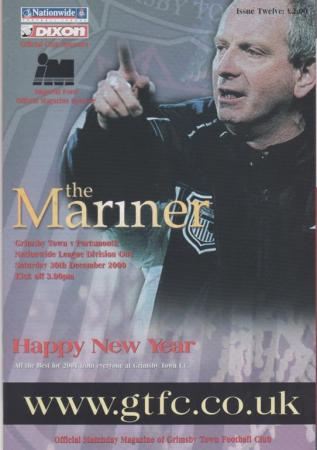 Grimsby Orignal Programme 30/12/2000