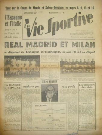 1958 European Cup Final Programme