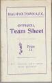 1926/27 Halifax Town v Accrington Stanley (Friendly) 4-page Teamsheet