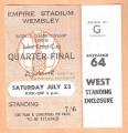 1966 WORLD CUP. QUARTER FINAL
23/07/66